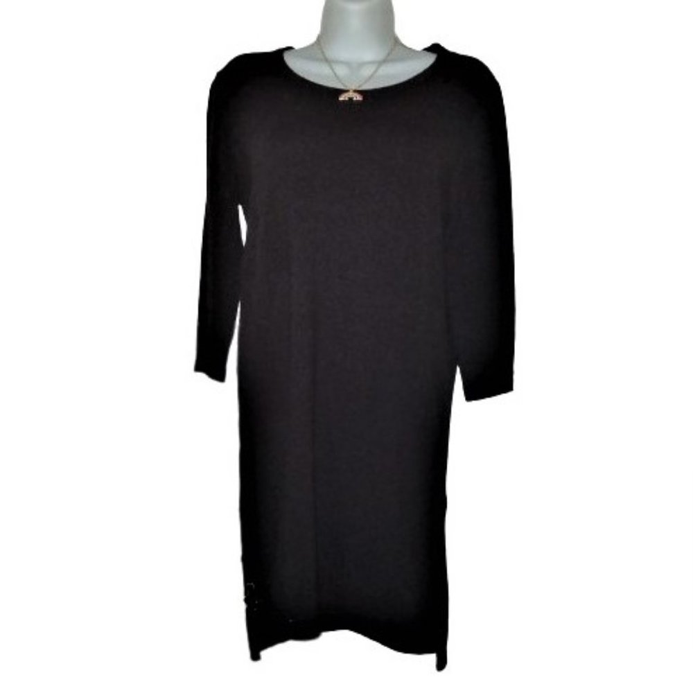 Forever 21 Long Sleeve Sweater Dress Black Size Small Pre-owned